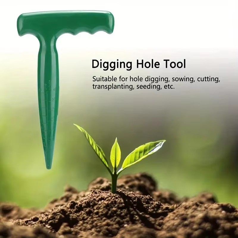 Vegetable Transplanter - Soil Seeding Hole Punch Rake And
