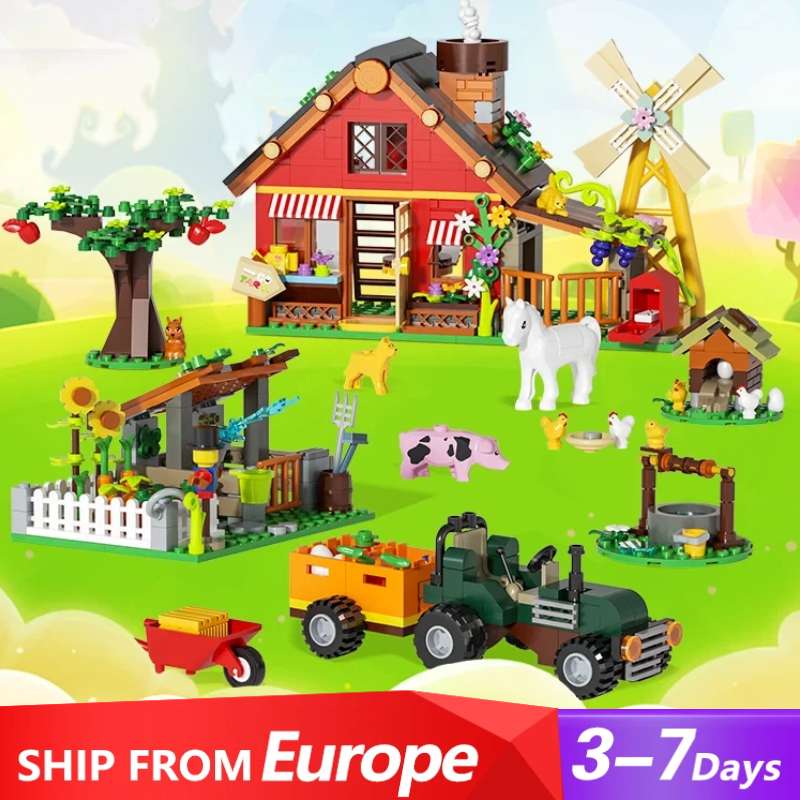 Agriculture Farming For Kids - 649PCS Creative Windmill Farm Building Blocks