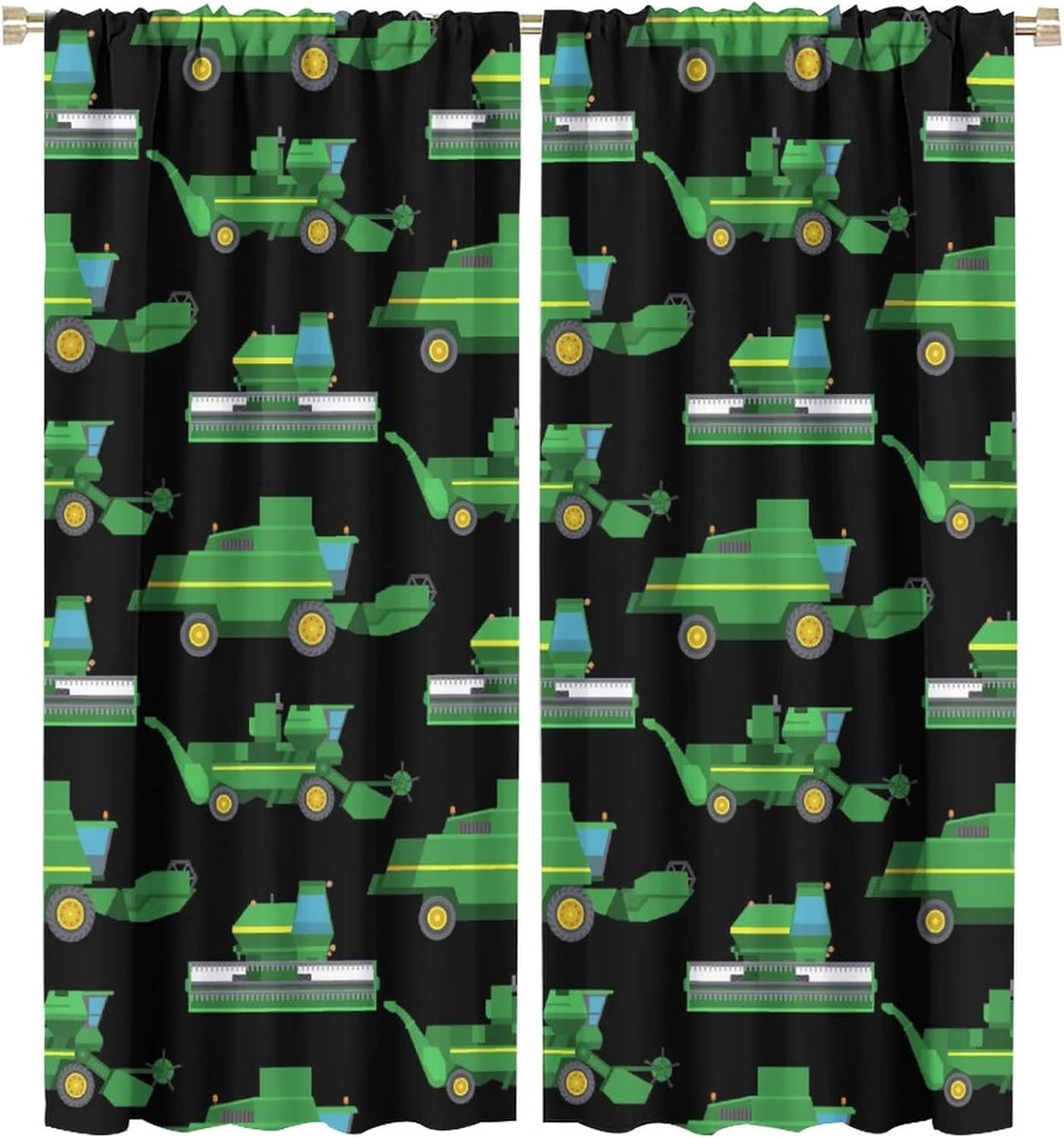 Agriculture Farming For Kids - Kids Agriculture Machine Window Curtains, Farm