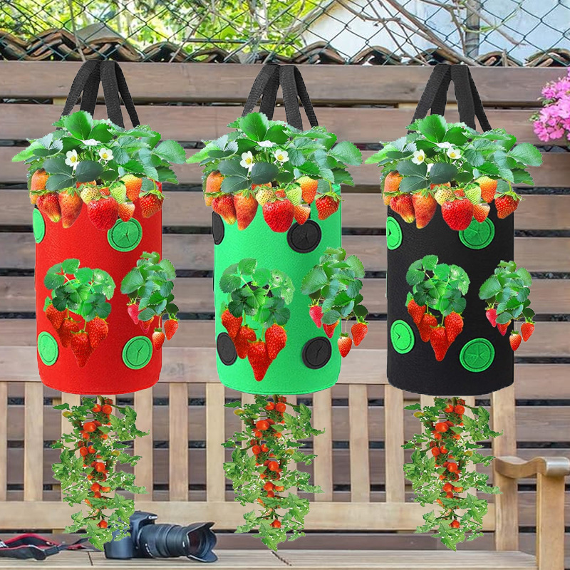 Agriculture Vertical Farming - 1Pc Hanging Planting Bag Strawberry, Tomato