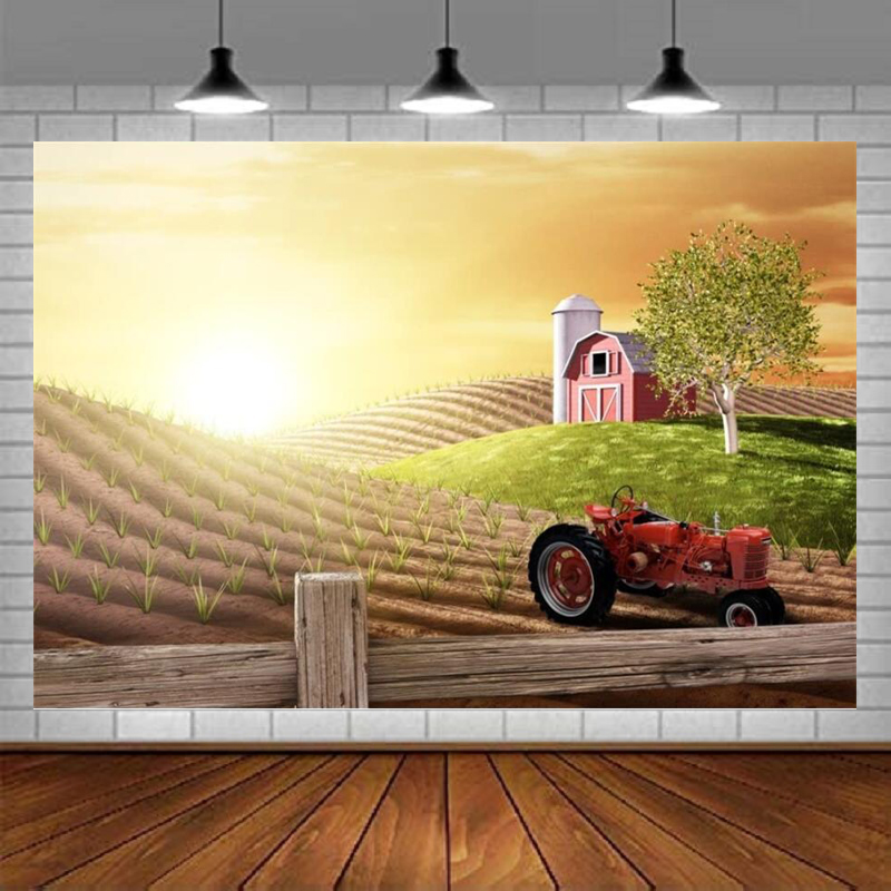 Morning Busy Farm Photography  - Agriculture Farming Background incelemesi ve fiyatı