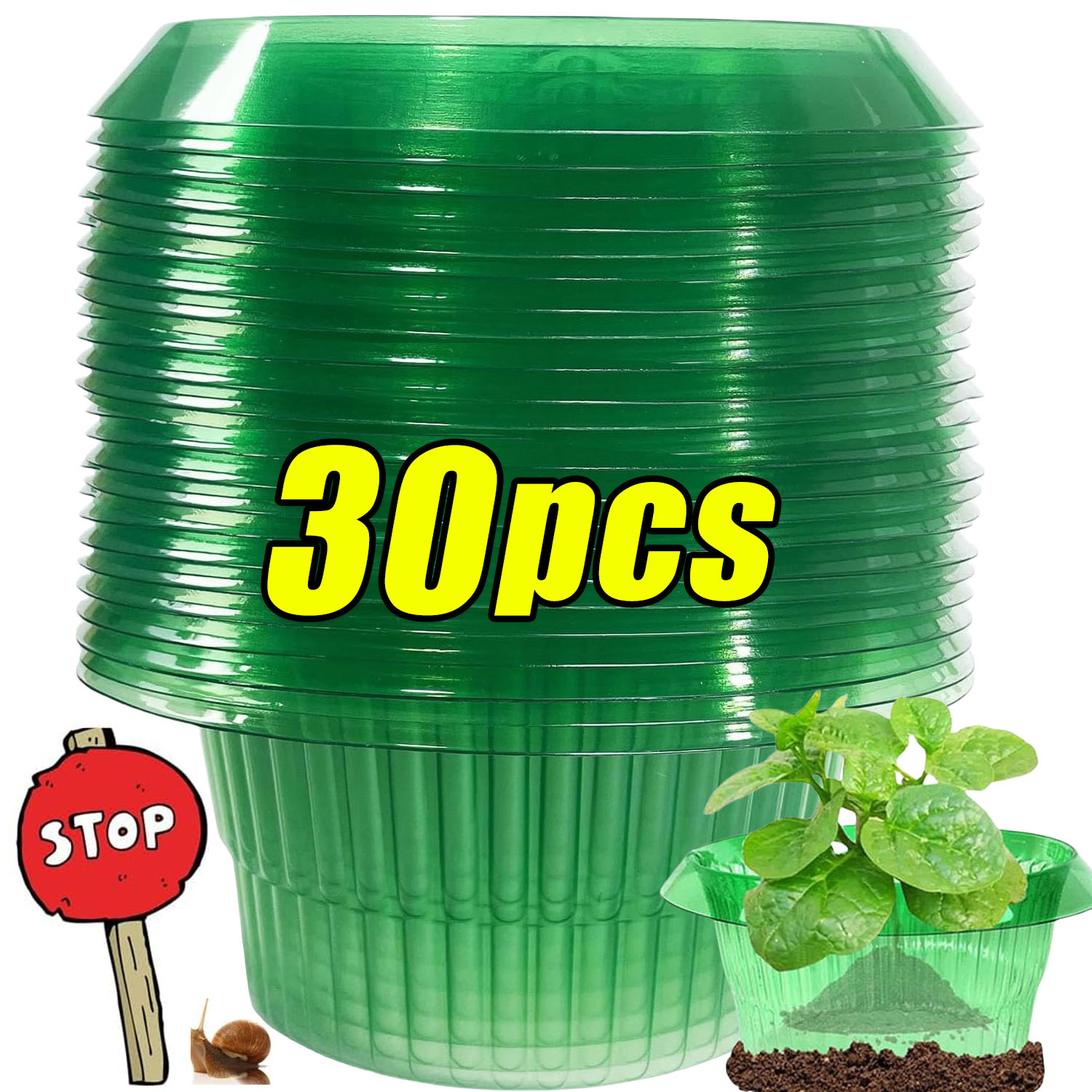 1/30pcs Plants Slug Protection - Vegetable Transplanter incelemesi ve fiyatı