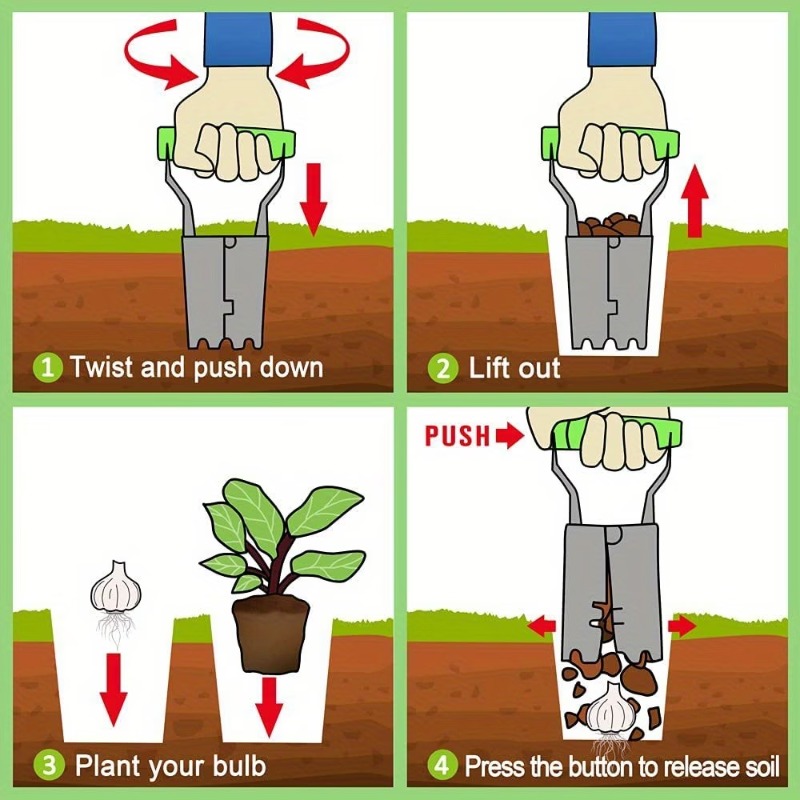 1-5PCS Handle Seedling Transpl - Vegetable Transplanter incelemesi ve fiyatı