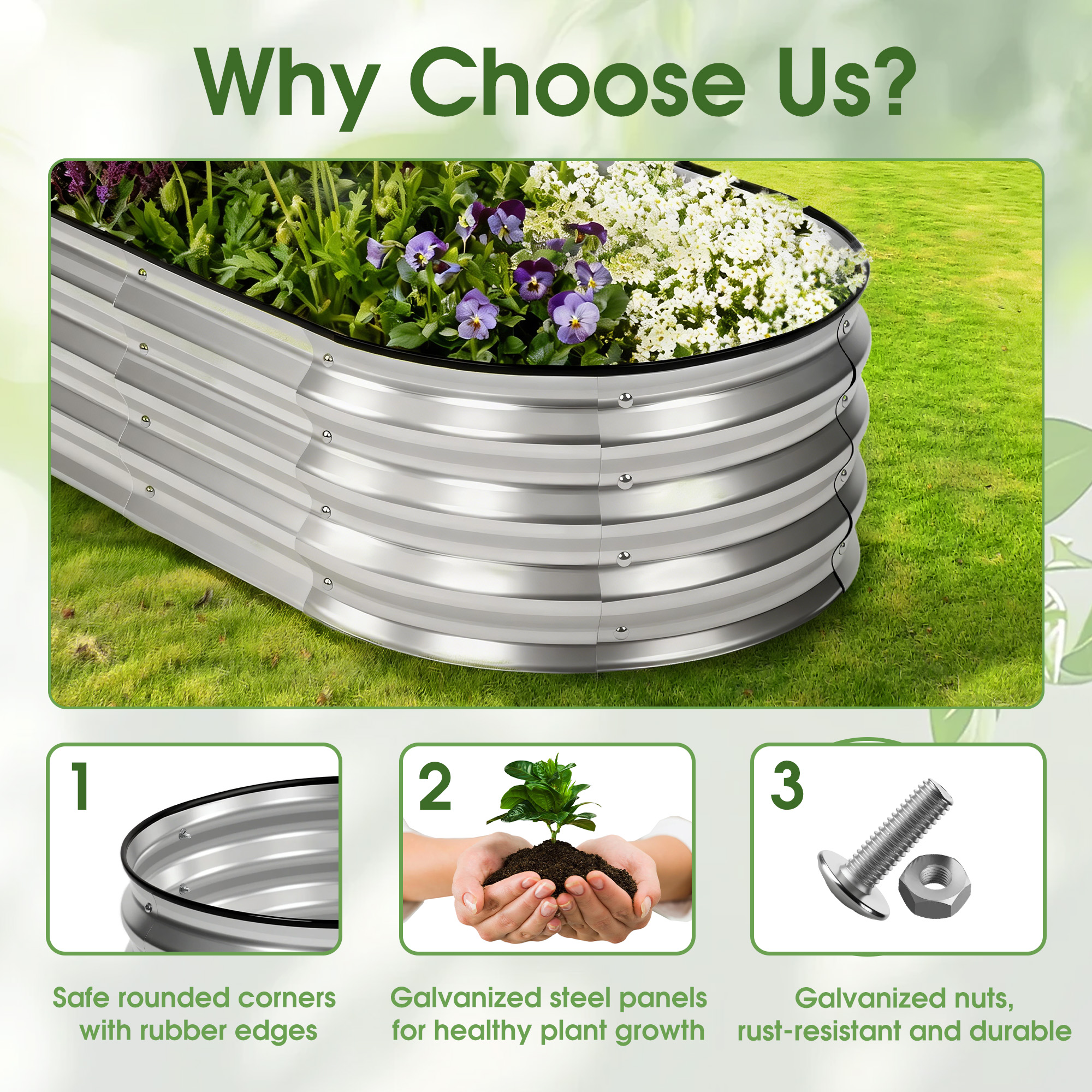 JHK 8x4x1ft Outdoor Metal Gard - Vegetable Transplanter incelemesi ve fiyatı
