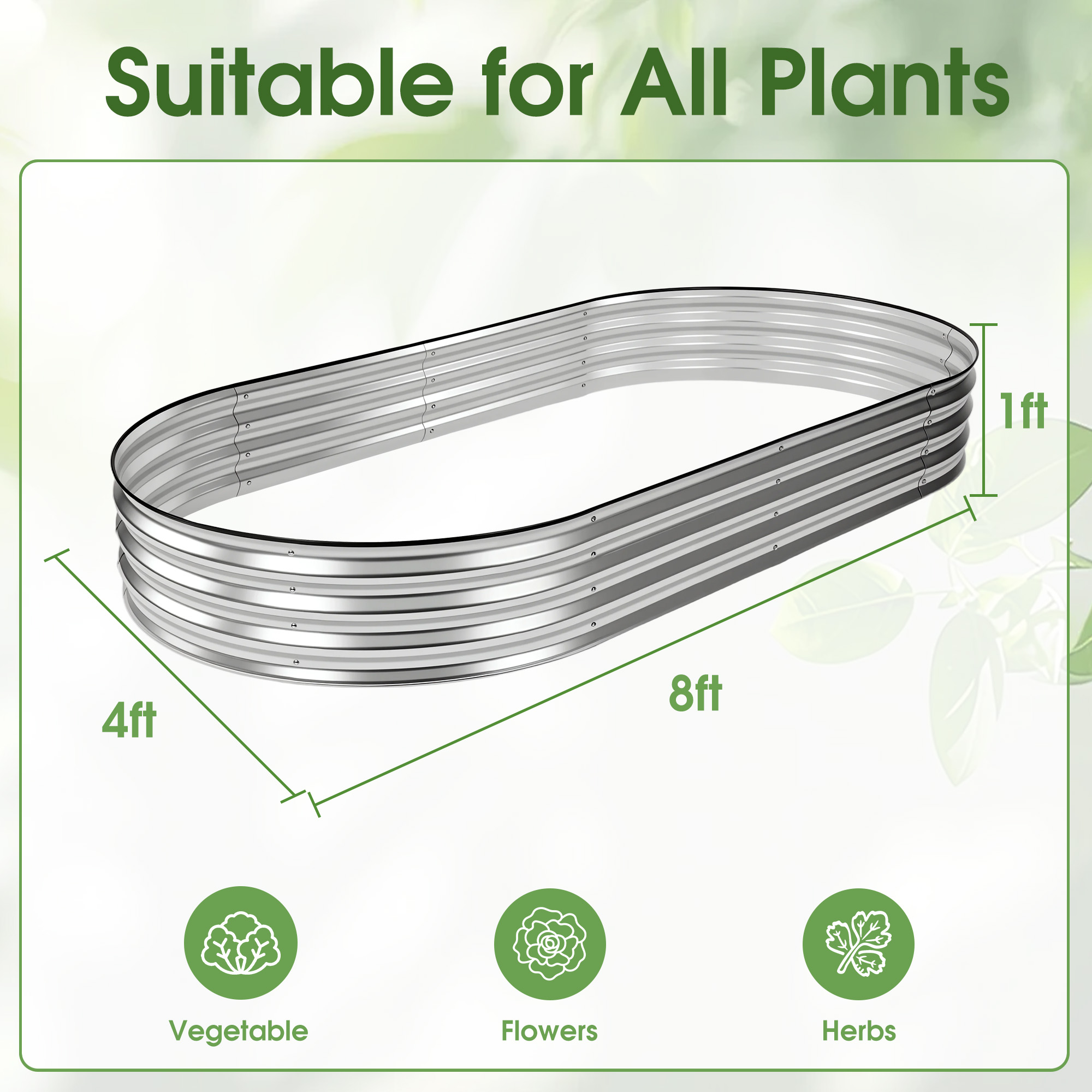 JHK 8x4x1ft Outdoor Metal Gard - Vegetable Transplanter incelemesi ve fiyatı