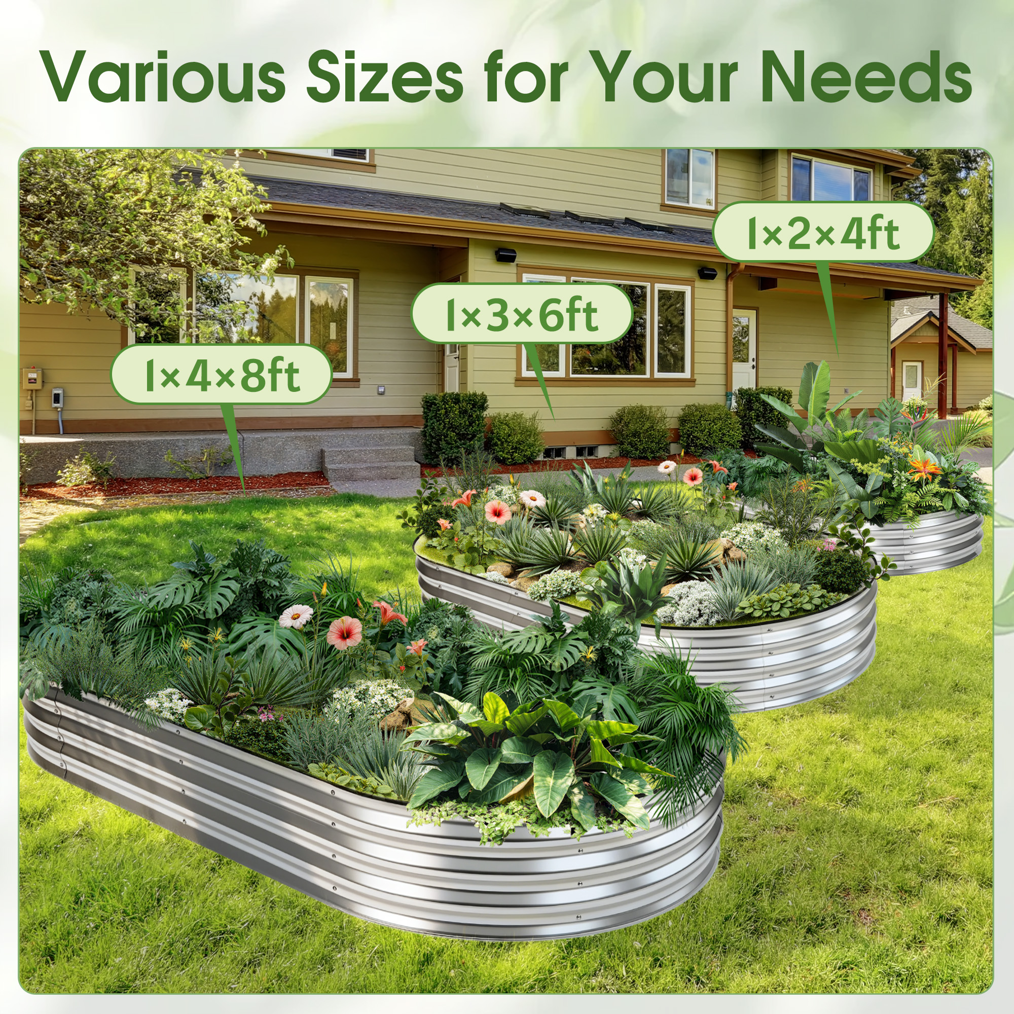 JHK 8x4x1ft Outdoor Metal Gard - Vegetable Transplanter incelemesi ve fiyatı